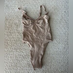 SKIMS Kids Beige One Piece Bodysuit